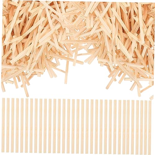 GALPADA 2000 Stück DIY Holzstäbe für Aromakerzen Unfertige Streichhölzer Holz für Kreative Bastelprojekte für Handarbeit und Bildungsspielzeug Boxen mit Stäbchen von GALPADA