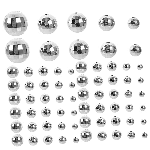 GALPADA 200Stücke Disco Kugelperlen DIY Schmuckperlen für Armbänder und Ohrringe Rundperlen Bastelzubehör für von GALPADA