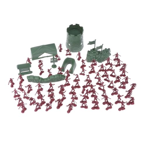 GALPADA 200stücke Teiliges Mini Soldaten Spielset Aus Kunststoff Militärfiguren in Rot Und Grün Zubehör Für Kreative Rollenspiele Und Tischdekoration von GALPADA