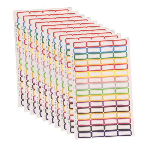 GALPADA 20Blatt Selbstklebende Namensschilder für Beschreibbare für Kleidung Vielseitige Klebeetiketten für Schule und Büro Langlebig und Farbenfroh GALPADA 20Blatt Selbstklebende Namensschilder für Beschreibbare für Kleidung Vielseitige Klebeetiketten für Schule und Büro Langlebig und Farbenfroh von GALPADA