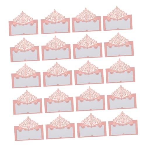 GALPADA 20Stücke Handgeschriebene Platzkarten aus Hochwertigem mit Dreidimensionalem Design für Hochzeit Geburtstag und Feste für Tischdekoration und Gastgeschenke von GALPADA