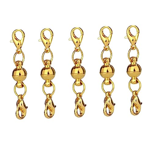 GALPADA 20Stücke Magnetverschlüsse Runde Kugel Silber Gold für und Armbänder Kreative Schmuckverschlüsse mit Starker Haltekraft für DIY Projekte von GALPADA