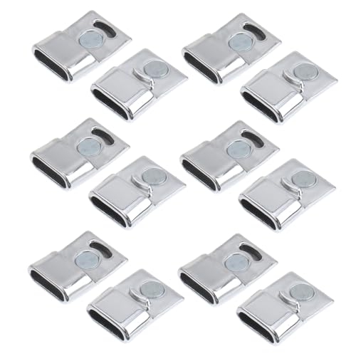 GALPADA 20Stücke Silberne Magnetverschlüsse für Schmuck Armbandverbinder und Kordelverbinder für DIY Schmuckherstellung Lederarmbänder und Geflochtene GALPADA 20Stücke Silberne Magnetverschlüsse für Schmuck Armbandverbinder und Kordelverbinder für DIY Schmuckherstellung Lederarmbänder und Geflochtene von GALPADA