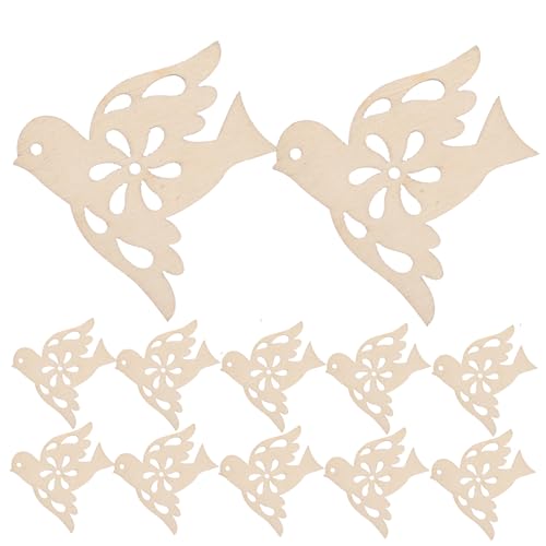 GALPADA 20Stücke Unvollendete Holztauben für DIY Handwerk Leere Holzscheiben mit Schöner Textur zum Bemalen und Gestalten von Dekorationen für Weihnachten und Bastelprojekte GALPADA 20Stücke Unvollendete Holztauben für DIY Handwerk Leere Holzscheiben mit Schöner Textur zum Bemalen und Gestalten von Dekorationen für Weihnachten und Bastelprojekte von GALPADA