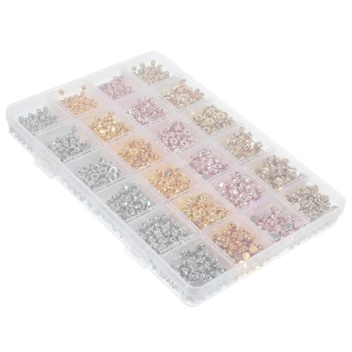 GALPADA 2160 Stück DIY Schmuckperlen Set Bunte Kunststoffperlen für Armbänder und Ohrringe Einfache Handhabung für Kreative Bastelprojekte von GALPADA
