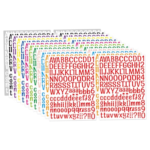 GALPADA 24 Blatt Teiliges Bunte Buchstaben und Zahlenaufkleber Selbstklebend Vielseitige DIY Sticker für Scrapbooking Grußkarten Tagebücher und Bastelprojekte Kompakt Langlebig Leicht GALPADA 24 Blatt Teiliges Bunte Buchstaben und Zahlenaufkleber Selbstklebend Vielseitige DIY Sticker für Scrapbooking Grußkarten Tagebücher und Bastelprojekte Kompakt Langlebig Leicht von GALPADA