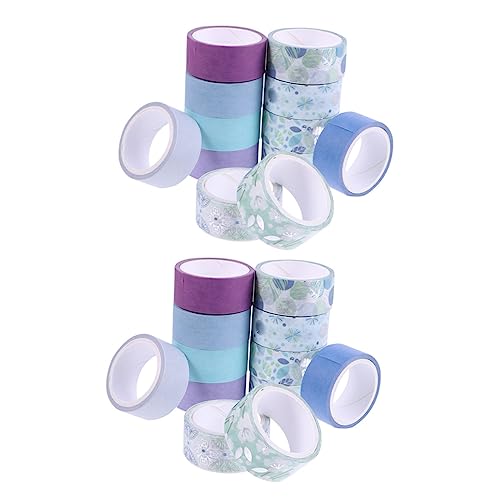 GALPADA 24 Rollen Washi Tape Set Handgemachte Dekorative Klebebänder für Scrapbooking DIY Handwerk und Journaling Teiliges Set mit Attraktiven Mustern Rückstandsfrei Ablösbar von GALPADA