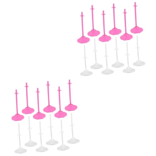 GALPADA 24 Stck. Puppenständer Transparent Rosa Stabile Puppenhalterung für Verschiedene Puppengrößen Leicht Tragbar als Puppenzubehör für Puppenhaus und Kinderzimmer Geschenk für Mädchen GALPADA 24 Stck. Puppenständer Transparent Rosa Stabile Puppenhalterung für Verschiedene Puppengrößen Leicht Tragbar als Puppenzubehör für Puppenhaus und Kinderzimmer Geschenk für Mädchen von GALPADA