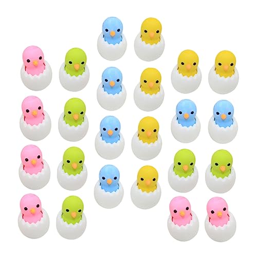 GALPADA 24 Stück Hühnerrotler Radiergummi Küken-radiergummi Hühnerradiergummis Für Osterhuhn Kleine Radiergummis Kindergäuer Hühner Radiergummis Radiergummi Zufällige Farbe von GALPADA