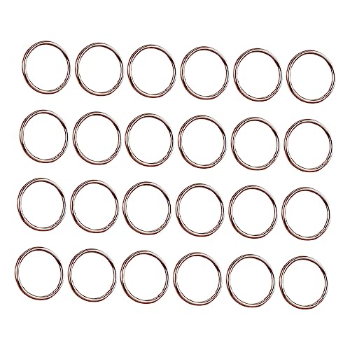 GALPADA 24 Stück Metall Schlüsselringe Robuste und Glatte DIY Schlüsselanhänger Ringe für Schlüssel Gepäckanhänger und Handwerksprojekte für Zuhause und Kreative Bastelarbeiten von GALPADA