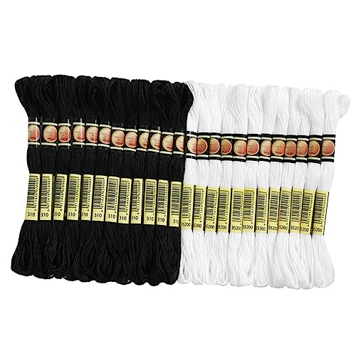 GALPADA 24 Stück Stickgarn Lange Baumwoll Stickgarne für Diy Handarbeiten Geeignet für Kreuzstich und Bastelprojekte für Anfänger und Profis GALPADA 24 Stück Stickgarn Lange Baumwoll Stickgarne für Diy Handarbeiten Geeignet für Kreuzstich und Bastelprojekte für Anfänger und Profis von GALPADA