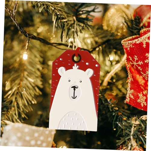 GALPADA 24 Stück Teiliges Geschenkanhänger aus Hochwertigem Papier Dekorative Weihnachtsbaumanhänger Praktische DIY Label Tags für Geschenkverpackung und Festliche Weihnachtsdeko von GALPADA