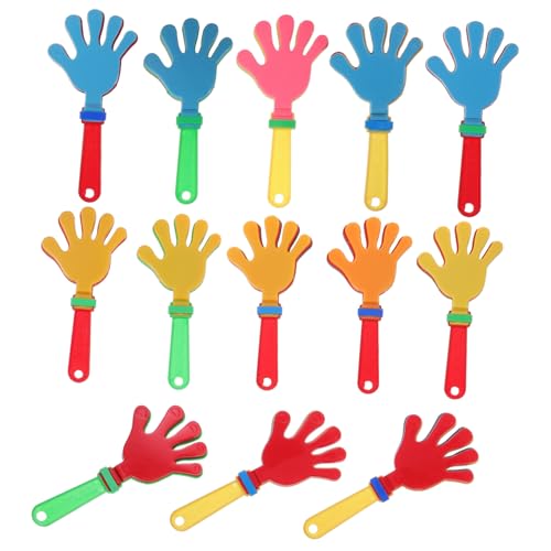 GALPADA 24 Stück Teiliges Hand Clappers Geräuschvolle Cheer Noisemaker aus Abs Wiederverwendbar für Kinderpartys Sportveranstaltungen Geburtstage und Festivals von GALPADA