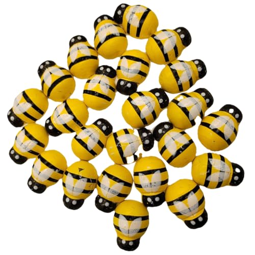 GALPADA 24 Stück Teiliges Holz Bienen Deko für DIY Kreative Tischdekoration für Feste Langlebige und Holzornamente für Partys und Wohnkultur von GALPADA