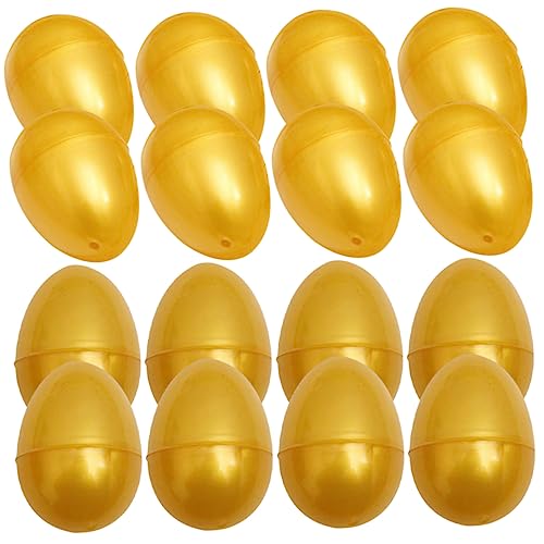 GALPADA 24 Stück Teiliges Kunststoff Goldene Ostereier zum Befüllen Stabile Geschenkverpackung und Party Dekoration Kreative Raffle Eggs für Kindergeburtstag Hochzeit und Ostern GALPADA 24 Stück Teiliges Kunststoff Goldene Ostereier zum Befüllen Stabile Geschenkverpackung und Party Dekoration Kreative Raffle Eggs für Kindergeburtstag Hochzeit und Ostern von GALPADA