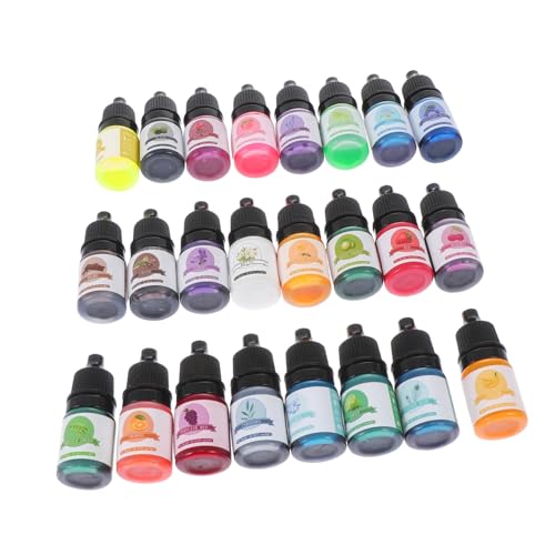 GALPADA 24 Stück Teiliges Ölbasierte Farbpigment für Epoxidharz DIY Lebendige Hochdeckende Farbstoffe für Scrapbooking Resin Kunst und Bastelprojekte Stabile Farbe Vielseitiger Farbstoff von GALPADA