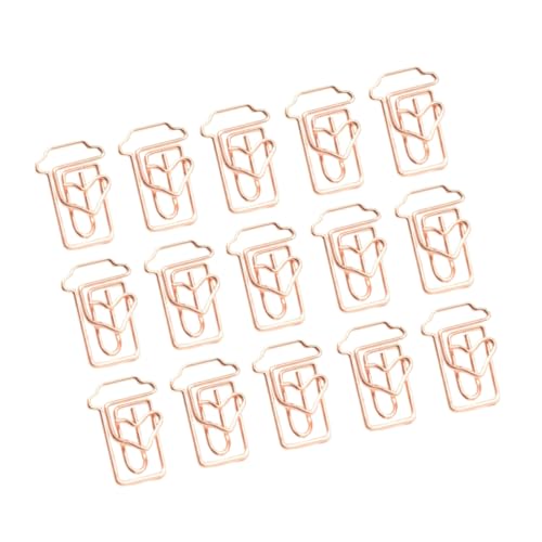 GALPADA 24 Stück Teiliges Roségold Papierklammern Kaffeetassen Design Kreative Büroklammern für Schule Büro Notizen und Lesezeichen Stilvolle Büroaccessoires GALPADA 24 Stück Teiliges Roségold Papierklammern Kaffeetassen Design Kreative Büroklammern für Schule Büro Notizen und Lesezeichen Stilvolle Büroaccessoires von GALPADA