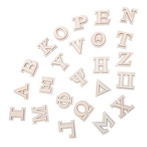GALPADA 24 Stück Teiliges Rustikale Griechische Holzbuchstaben Doppellagige Natürliche Holzbuchstaben für DIY Wanddekoration Malprojekte Handwerk und Kreative Bastelarbeiten GALPADA 24 Stück Teiliges Rustikale Griechische Holzbuchstaben Doppellagige Natürliche Holzbuchstaben für DIY Wanddekoration Malprojekte Handwerk und Kreative Bastelarbeiten von GALPADA