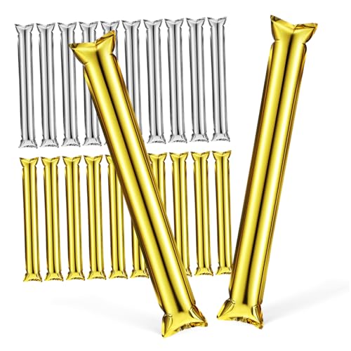 GALPADA 24 Stück weht Partygebläse Krachmacher Party Gefälligkeiten Boom Spiel party sachen Konzertzubehör Partyzubehör sport zubehör Klöppel Krachmacher aufblasbare Stöcke Aluminiumfolie GALPADA 24 Stück weht Partygebläse Krachmacher Party Gefälligkeiten Boom Spiel party sachen Konzertzubehör Partyzubehör sport zubehör Klöppel Krachmacher aufblasbare Stöcke Aluminiumfolie von GALPADA