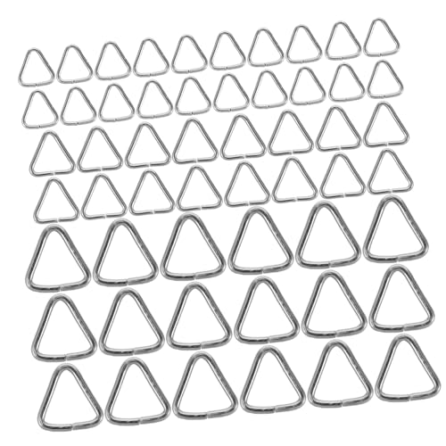 GALPADA 240 Stück Edelstahl Dreieckige Jump Ringe Schmuckverbinder Kleine Offene Biegeringe für DIY Ohrringe Halsketten und Armband Verbindungsringe Sicherer Verschluss Rostfrei Vielseitig von GALPADA