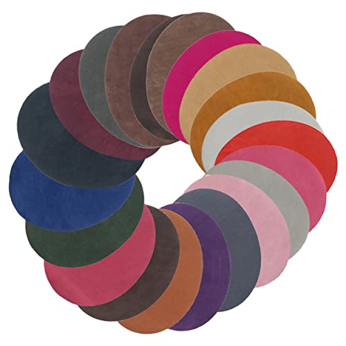 GALPADA 24Stücke Ellbogen Patches für Kleidung Mehrzweck Nähpatches Selbstklebend für Pullover und Jacken Reparatur für Abgenutzte Stellen und Einfache von GALPADA