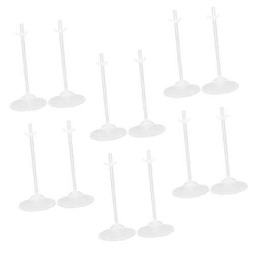 GALPADA 24Stücke Teiliges Puppenständer Transparent Stabiler Puppenhalter zur Anzeige von Figuren für Puppen Modelle Kinderzimmer Sorgt für Kreative Präsentation von GALPADA