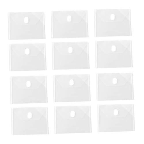 GALPADA 24Stücke Wasserdichter Aktenhalter aus Robustem Material Transparenter Organizer für Quittungen Fotos und Dokumente Praktische Aufbewahrungstasche mit Klebebandverschluss von GALPADA