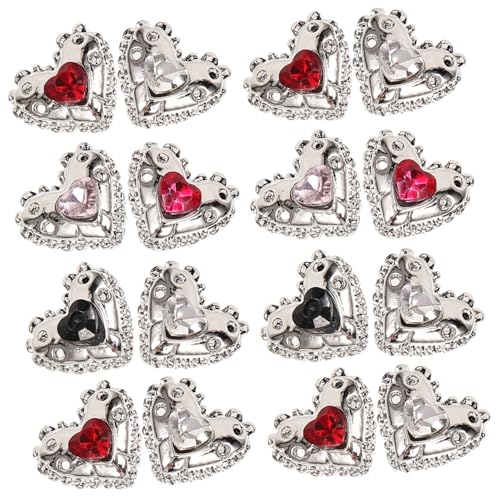 GALPADA 25 Stück Teiliges Herzförmiges Nagelkunst Strasssteinen Bunte Maniküre Dekorationen für Frauen Kleine Nail Charms für DIY Nageldesign und Professionelle Anwendung GALPADA 25 Stück Teiliges Herzförmiges Nagelkunst Strasssteinen Bunte Maniküre Dekorationen für Frauen Kleine Nail Charms für DIY Nageldesign und Professionelle Anwendung von GALPADA