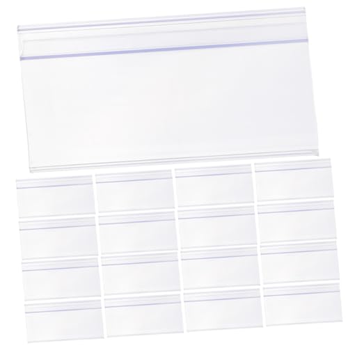 GALPADA 25 Stück Teiliges PVC Preisschildhalter Transparent Ablösbar und Stabil für Supermarkt Regalbretter Einfacher Etiketteneinschub Schützt Preisschilder vor Verlust und Beschädigung GALPADA 25 Stück Teiliges PVC Preisschildhalter Transparent Ablösbar und Stabil für Supermarkt Regalbretter Einfacher Etiketteneinschub Schützt Preisschilder vor Verlust und Beschädigung von GALPADA