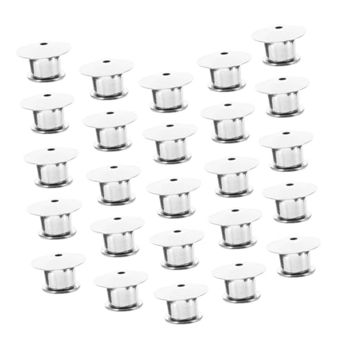 GALPADA 25 Stück Teiliges Pin Back Locking Ersatz Anstecknadeln für Broschen Lapel Pin Rückseiten Kompatibel für Schmuck Namensschilder DIY Basteln Leicht und Kompakt von GALPADA