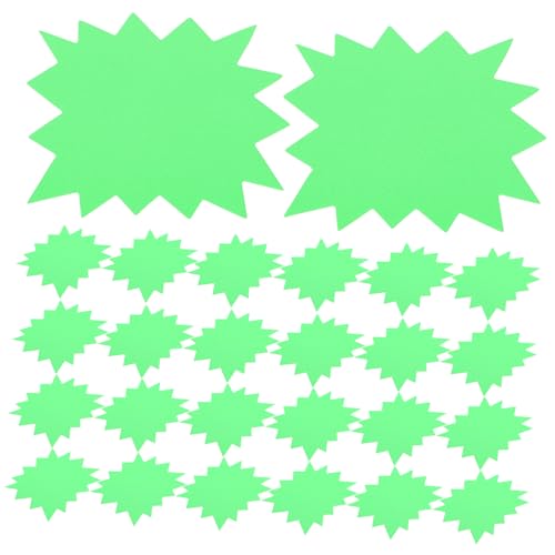 GALPADA 250 Stck Fluoreszierende Blanko Preisschilder Selbstklebend Leuchtende Explosion Price Sticker für Einzelhandel Kleidungsgeschäfte Auffällige Preisetiketten Leicht Beschriftbar von GALPADA
