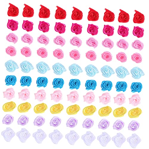 GALPADA 250Stücke DIY Bandrosen Handgemachte für Bastelprojekte Mischfarben für Dekoration Karten Schmuck und Mehr DIY Ideen und Anlässe von GALPADA