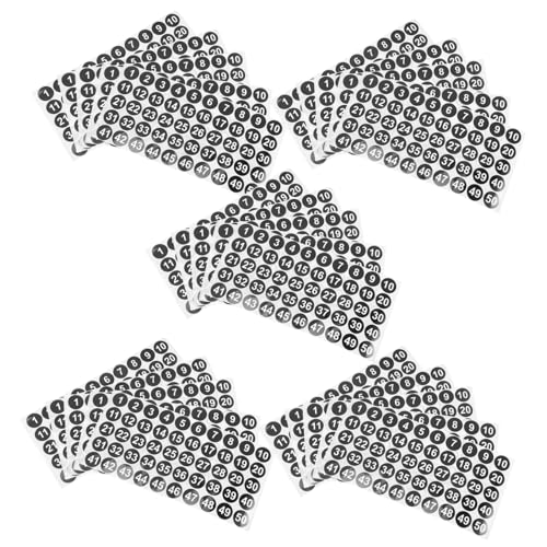 GALPADA 25Blatt Rund Zahlen Aufkleber Selbstklebende Nummernlabels Stark Haftend Kleine Kreisaufkleber Für Lager Büro Werkzeugkasten Organisation GALPADA 25Blatt Rund Zahlen Aufkleber Selbstklebende Nummernlabels Stark Haftend Kleine Kreisaufkleber Für Lager Büro Werkzeugkasten Organisation von GALPADA
