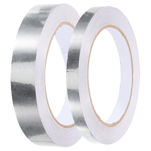 GALPADA 2Rollen Dekoratives Metallisches Klebeband Gebürstetes für Scrapbooking DIY Projekte Geschenkverpackungen und Dekorationen Selbstklebendes Tape von GALPADA