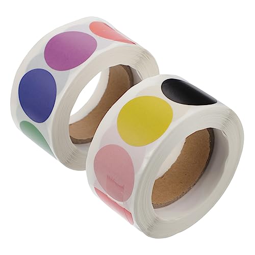 GALPADA 2Rollen Selbstklebende Punktaufkleber Bunte Etiketten pro für Kreatives Basteln und Schulprojekte Leicht Abziehbar ohne Rückstände GALPADA 2Rollen Selbstklebende Punktaufkleber Bunte Etiketten pro für Kreatives Basteln und Schulprojekte Leicht Abziehbar ohne Rückstände von GALPADA