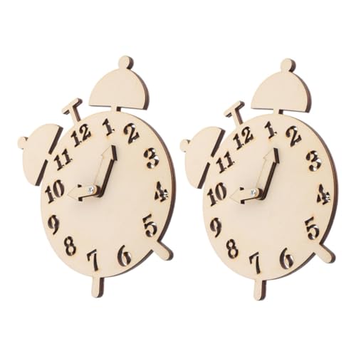 GALPADA 2Sätze Holz Lernuhr für Handgefertigte Holzuhr für Vorschule Mathe Holz Pädagogisches DIY für Jungen GALPADA 2Sätze Holz Lernuhr für Handgefertigte Holzuhr für Vorschule Mathe Holz Pädagogisches DIY für Jungen von GALPADA