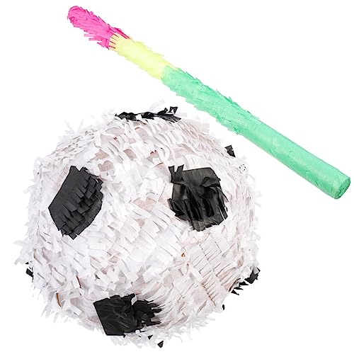 GALPADA 2Stücke Fußball Pinata Teiliges mit Fußball Pinata und Schlagstock für Sportgeburtstagsfeiern Dekoration für Fußballpartys Abschlussfeiern und Babypartys GALPADA 2Stücke Fußball Pinata Teiliges mit Fußball Pinata und Schlagstock für Sportgeburtstagsfeiern Dekoration für Fußballpartys Abschlussfeiern und Babypartys von GALPADA