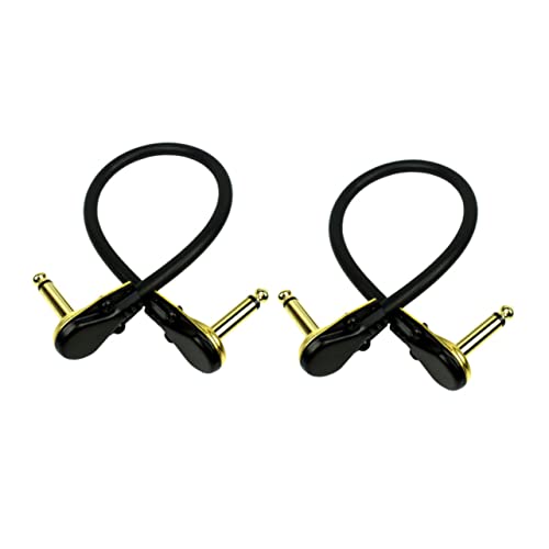 GALPADA 2Stücke Gitarren Instrumentenkabel Verbindungsdraht für Gitarren und Bass Flexibles und Langlebiges Kupferkabel mit Hervorragender Signalübertragung von GALPADA