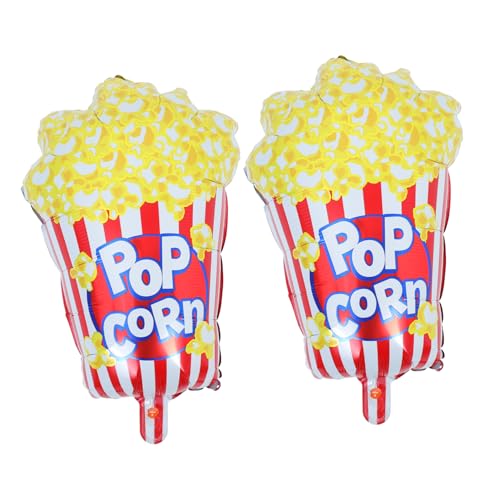 GALPADA 2Stücke Popcorn Folienballon für Filmnacht Partydekoration Süßes Design für Kindergeburtstage und Karnevalsfeiern Einfache Montage und Kinoatmosphäre GALPADA 2Stücke Popcorn Folienballon für Filmnacht Partydekoration Süßes Design für Kindergeburtstage und Karnevalsfeiern Einfache Montage und Kinoatmosphäre von GALPADA