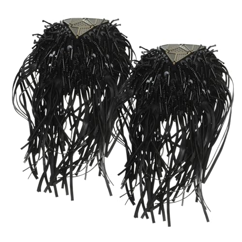 GALPADA 2Stücke Quasten Schulterklappen PU Fransen Schulterabzeichen für Schulterdekoration Leicht und Langlebig für DIY Bekleidungsaccessoires von GALPADA