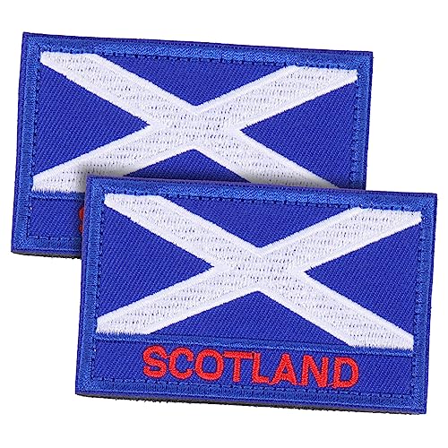 GALPADA 2Stücke Schottland Flagge Patches Bestickte Applikationen für Kleidung Dekorative Flicken für DIY Projekte und Anwendungen von GALPADA