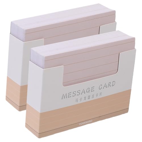 GALPADA 2Taschen DIY Notizkarten Leere Beschreibbare Wortkarten Pastellfarbe für To Do Listen Geschenkkarten und Kreative Projekte Tragbar und Vielseitig von GALPADA