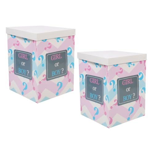 GALPADA 2pcs Geschlecht Enthüllung Voting Box Geschlecht Enthüllung Ballon Box Party Vorräte Mit Briefen Für Jungen Oder Mädchen Babyparty -dekorationen GALPADA 2pcs Geschlecht Enthüllung Voting Box Geschlecht Enthüllung Ballon Box Party Vorräte Mit Briefen Für Jungen Oder Mädchen Babyparty -dekorationen von GALPADA