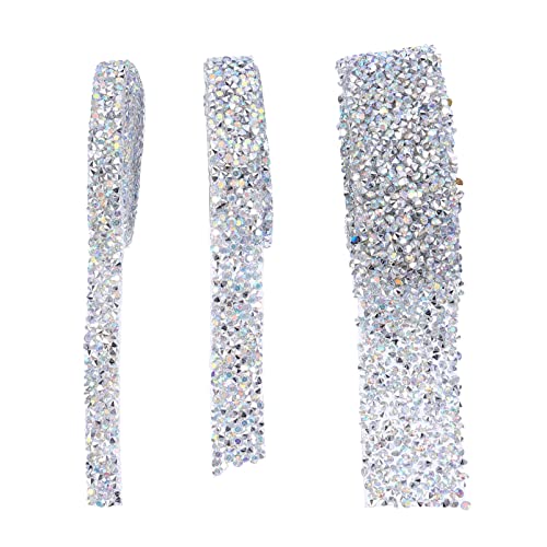 GALPADA 3 Rollen Selbstklebendes Diamant trimming band Resin Strass Mesh DIY Schmuck Deko für Hochzeit Auto Handy Schuhe Geschenkideen von GALPADA