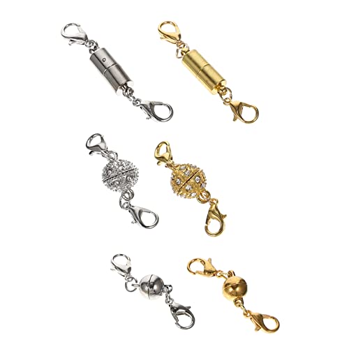 GALPADA 3 Sätze Magnetischer Kettenverschluss Schmuckverschluss Mit Langlebiger Rostfreier Praktische Diy Schmuckverschlüsse Für Halsketten Und Armbänder Einfach Zu Befestigen 6 Paare * 3 von GALPADA