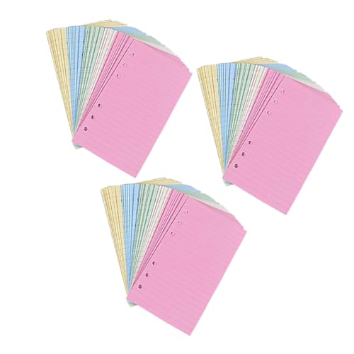 GALPADA 3 Sätze Nachfüllpapier Liniert Ringbuch Einlagen Bunt Hochwertiges Nachfüllbares Loose Leaf Papier Für Schule Büro Notizbuch Tagebuch GALPADA 3 Sätze Nachfüllpapier Liniert Ringbuch Einlagen Bunt Hochwertiges Nachfüllbares Loose Leaf Papier Für Schule Büro Notizbuch Tagebuch von GALPADA