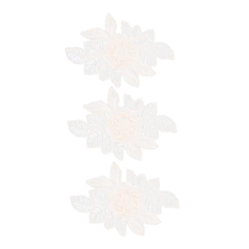 GALPADA 3 Stück Blumenförmige Bestickte Patches DIY Kleidung Patches für Dekoration und Reparatur zum Aufnähen oder Bügeln für Kleidung Taschen und Accessoires von GALPADA