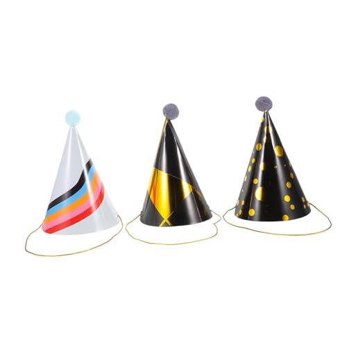 GALPADA 3 Stück Geburtstagshut mit Goldprägung Vorabend Kinderpartyhüte 1/2 Goldene Geburtstagshüte Kindergeburtstag Partyhüte Geburtstagskappe Frohes neues Jahr, golden Neuheit Hut Papier GALPADA 3 Stück Geburtstagshut mit Goldprägung Vorabend Kinderpartyhüte 1/2 Goldene Geburtstagshüte Kindergeburtstag Partyhüte Geburtstagskappe Frohes neues Jahr, golden Neuheit Hut Papier von GALPADA