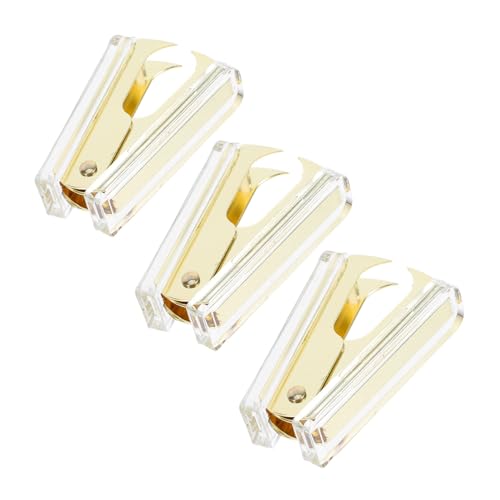 GALPADA 3 Stück Heftklammerentferner Gold Transparent Acryl Staplezange Bürobedarf Leicht Für Zuhause Schule Effizient Schnelles Entfernen Platzsparend GALPADA 3 Stück Heftklammerentferner Gold Transparent Acryl Staplezange Bürobedarf Leicht Für Zuhause Schule Effizient Schnelles Entfernen Platzsparend von GALPADA