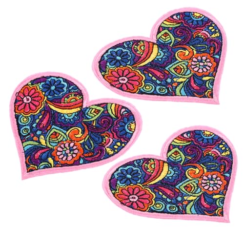 GALPADA 3 Stück Herz Patches für Kleidung Kreative Form Aufnäher und für Textilien Einfaches Aufbügeln und Anbringen Hautfreundliches Material für Langlebige Nutzung GALPADA 3 Stück Herz Patches für Kleidung Kreative Form Aufnäher und für Textilien Einfaches Aufbügeln und Anbringen Hautfreundliches Material für Langlebige Nutzung von GALPADA